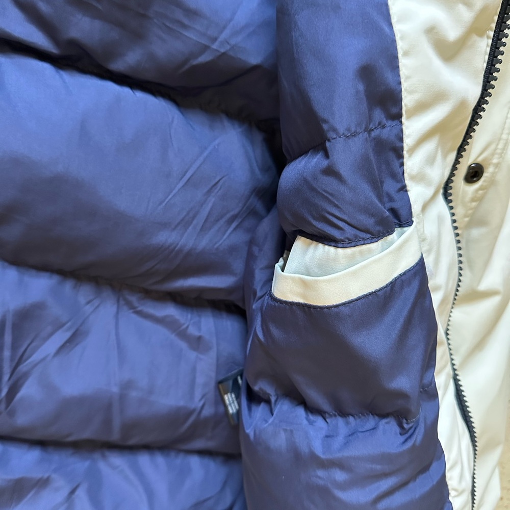 Men's White Winter Puffer Parka Snow Jacket Faux Fur Hood Outdoor Ultra Loft XL - Picture 8 of 12